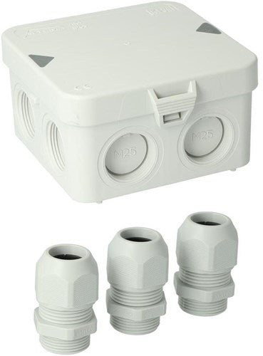 Enzo attema scatola cavi attema ak1 + 3 pressacavi m25 ip65 - 4034022