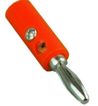 Conector banana Enzo con ballesta rojo 7090997