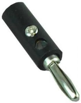 Conector banana Enzo con ballesta negro 7090998