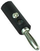 Conector banana Enzo con ballesta negro 7090998