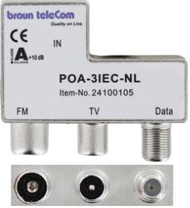 Distributore Modem Radio-TV Enzo Braun Telecom POA 3 IEC-NL - 2080030