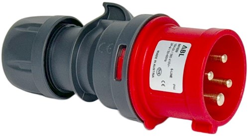 Spina Enzo cee 4p 32a 400v rossa 6315162