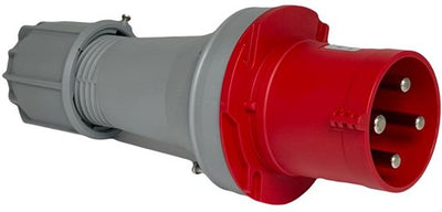 Spina Enzo cee 4p 63a 400v rossa - 6315167