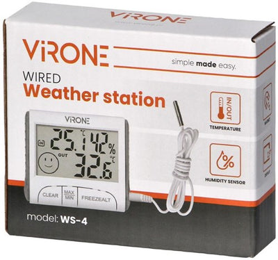 Stazione meteorologica Enzo Chacon con sensore esterno wireless + barometro colore 8150190