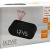 Enzo denver wekkerradio met projectie led zwart - 8140220