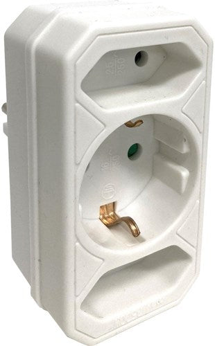 Spina Enzo tre vie 2xeuro 1x terra verticale 6175908