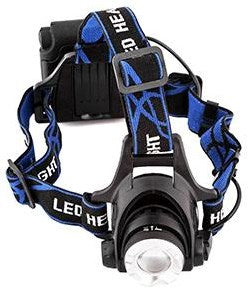 Lampada frontale a led Enzo Entac zoom 5w alluminio nero 4xaa - 5700310