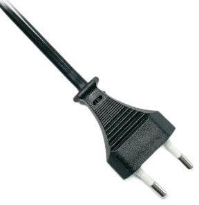 Cavo Enzo euro 2x0,75 nero 3 metri 1065620