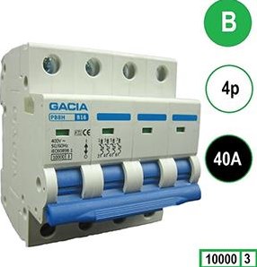 Disyuntor instalación enzo gacia 40a. carro b 4p gacia - 4517828