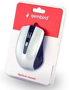 Mouse ottico Enzo Gembird USB nero argento 9510013