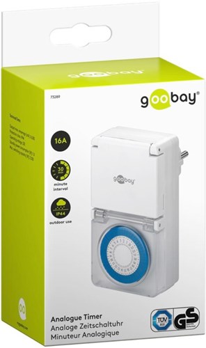 Enzo goobay timer programma giornaliero scatola IP44 antispruzzo - 8364210