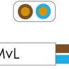 Enzo kabel ovaal plat 2x0,75 qmm kleur wit - 1227000