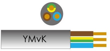Enzo kabel ymvk 3x2,50 qmm rol 100m - 1253940
