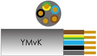 Cable Enzo ymvk 5x2,50 qmm rollo 100m - 1253955