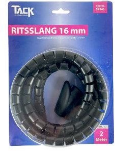 Juego de cables Enzo de 2 metros y 16 mm, negro - 4137400