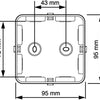 Caja de cable Enzo attema ak1 | + 3 prensaestopas m25 ip65 negro - 4034023