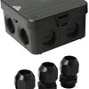 Caja de cable Enzo attema ak1 | + 3 prensaestopas m25 ip65 negro - 4034023