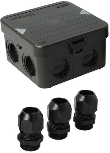 Decoder via cavo Enzo attema ak1 | + 3 pressacavi m25 ip65 nero - 4034023