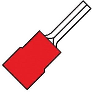 Perno capocorda Enzo rosso 9,5 mm 4433120
