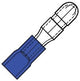 Enzo terminal de cable conector redondo macho azul 5mm - 4433360