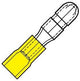 Enzo terminal de cable conector redondo macho amarillo 5mm - 4433660