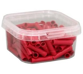Enzo terminal de cable conector redondo macho rojo 4mm - 4433060