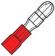 Enzo terminal de cable conector redondo macho rojo 4mm - 4433060