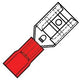 Enzo terminal de cable conector plano hembra rojo 6,3x0,8mm - 4433020