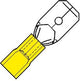 Enzo terminal de cable conector plano macho amarillo 6,3x0,8mm - 4433610