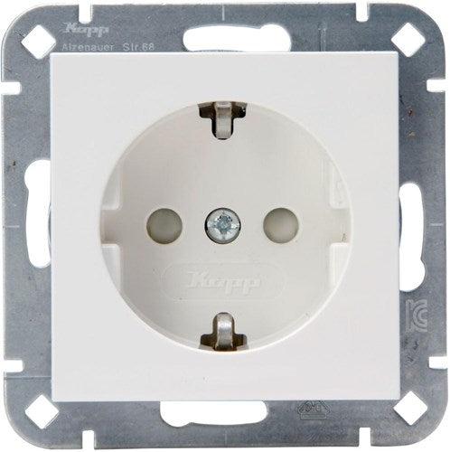 Enzo kopp hk07 blanco enchufe empotrado ra con protección infantil. 4622110