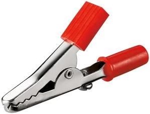 Enzo crocodile clip insulated clear mouth red 7094004