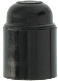 Portalampada Enzo e27 nero liscio - 6042700