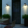 Enzo led solar wandlamp | justina 5w 3000k zwart ip44 - 4802824