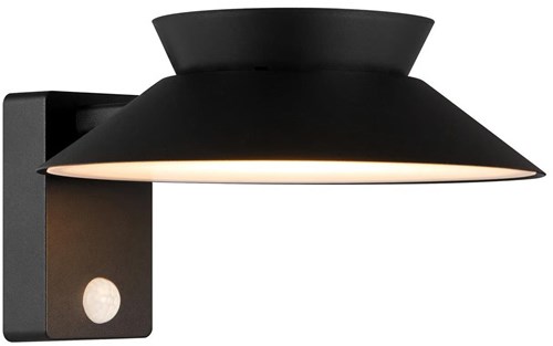 Enzo led solar wandlamp | justina 5w 3000k zwart ip44 - 4802824