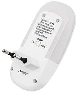 Lámpara de noche LED Enzo mueller con interruptor crepuscular y sensor 0,3w 1500k 5652130