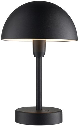 Lampada da tavolo ricaricabile Enzo | ellen to-go 25 cm nero - 4808196