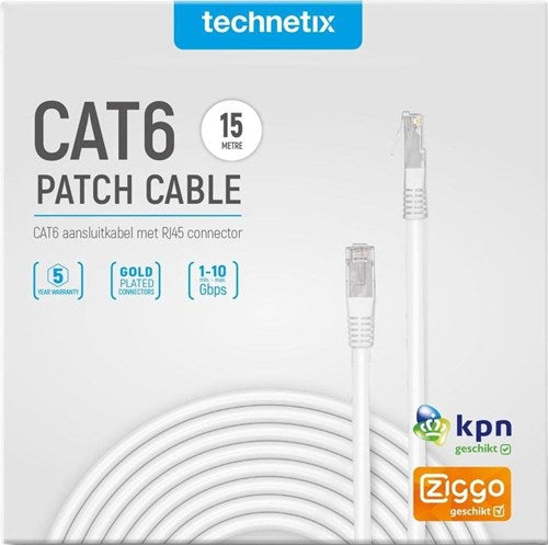 Cavo patch Enzo | utp | cat6 | 15m| bianco - 2077025