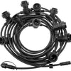 Juego de cables con clavijas Enzo | 50m | con 50 racores e27 | conectable - 1253806