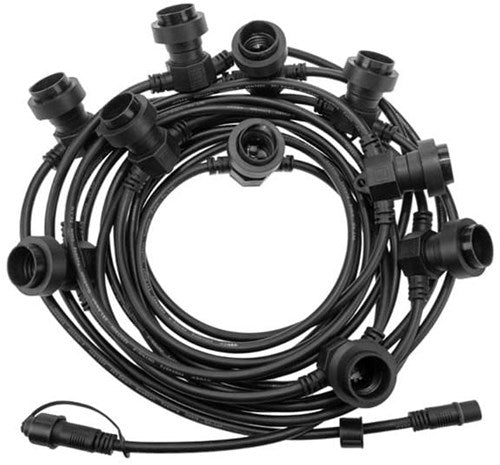 Enzo prikkabelset | 50m | met 50 e27 fittingen | koppelbaar - 1253806