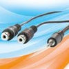 Enzo pro-1 audio 3,5 jack stereo ->2 tulp female 20cm 9201500
