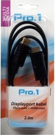 Enzo pro-1 displayport 20pin macho a hdmi macho 2,0 metros - 9287010