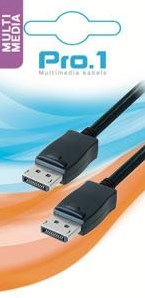 Enzo pro-1 displayport 20pin macho a macho 2,0 metros - 9286020
