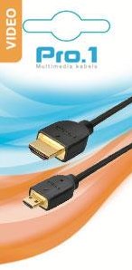 Enzo pro-1 hdmi kabel a naar d micro 1,5 meter 1.4 - 9285010