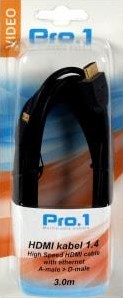 Cavo HDMI Enzo pro-1 da a a d micro 3 metri 1,4 - 9285020