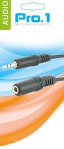 Enzo pro-1 hoofdtelefoon verlengkabel glad 3,5 jack 5 meter 9212505