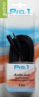 Enzo pro-1 hoofdtelefoon verlengkabel glad 3,5 jack 5 meter 9212505