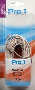 Enzo pro-1 modulare 6p4c a 6p4c bianco 10 metri - 9297030