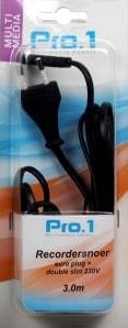 Cavi per registratore Enzo pro-1 230 volt 3 metri - 9296205