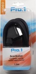 Enzo pro-1 scart kabel 21 polig 1,5 meter standaard - 9242000