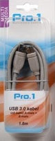Enzo pro-1 USB 3.0 a macho a b macho 2 metros - 9280230